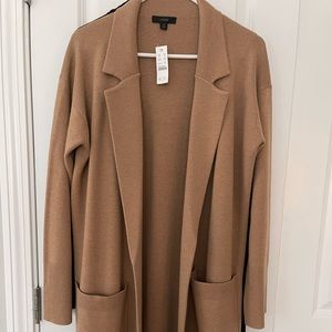 JCREW-Ella open front long sweater blazer,